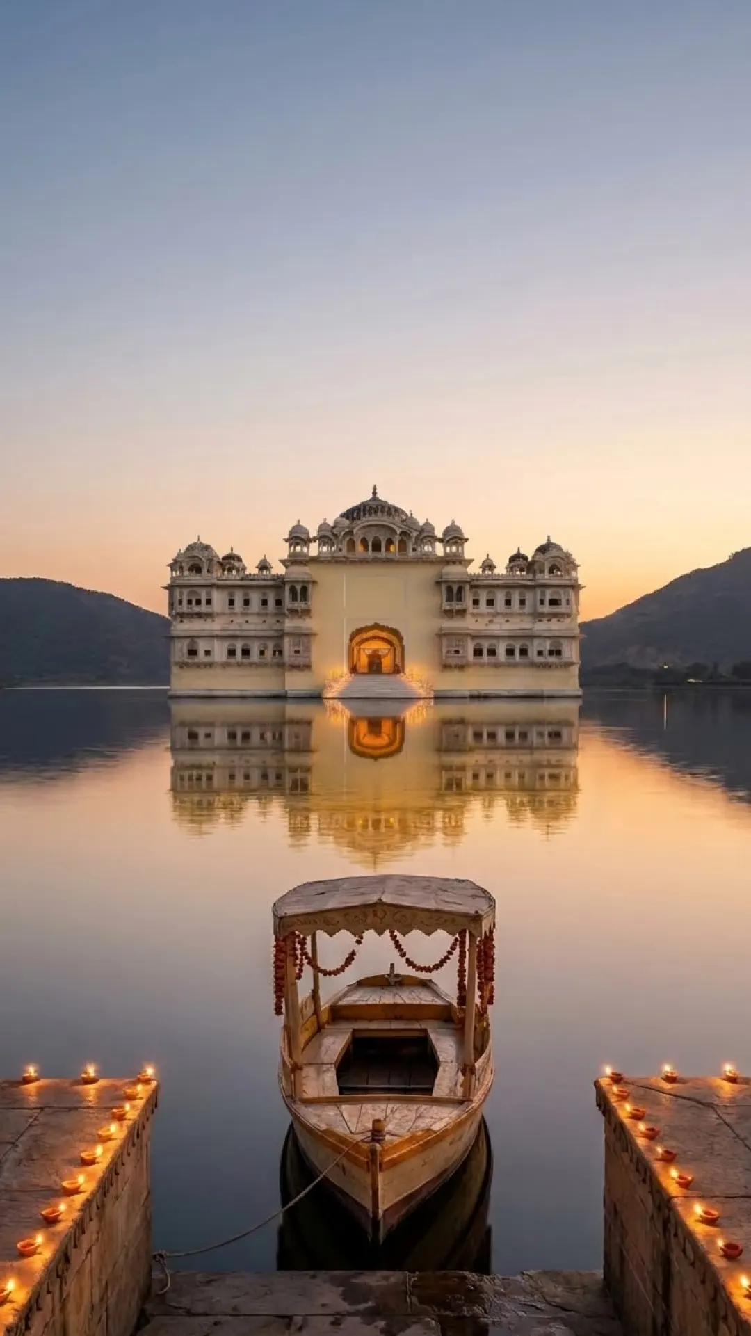 The Jheel Mahal wedding invite, closed
