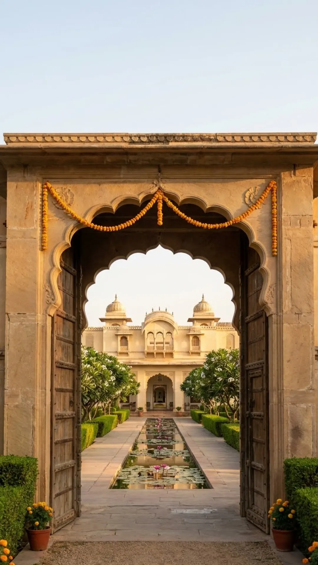 The Saat Rang wedding invite, closed